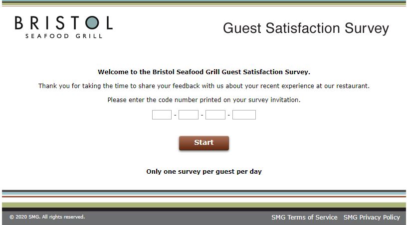 Bristol Seafood Grill Survey