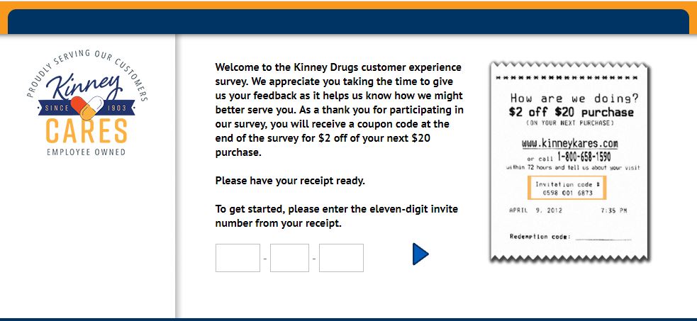 Kinney Drugs Survey