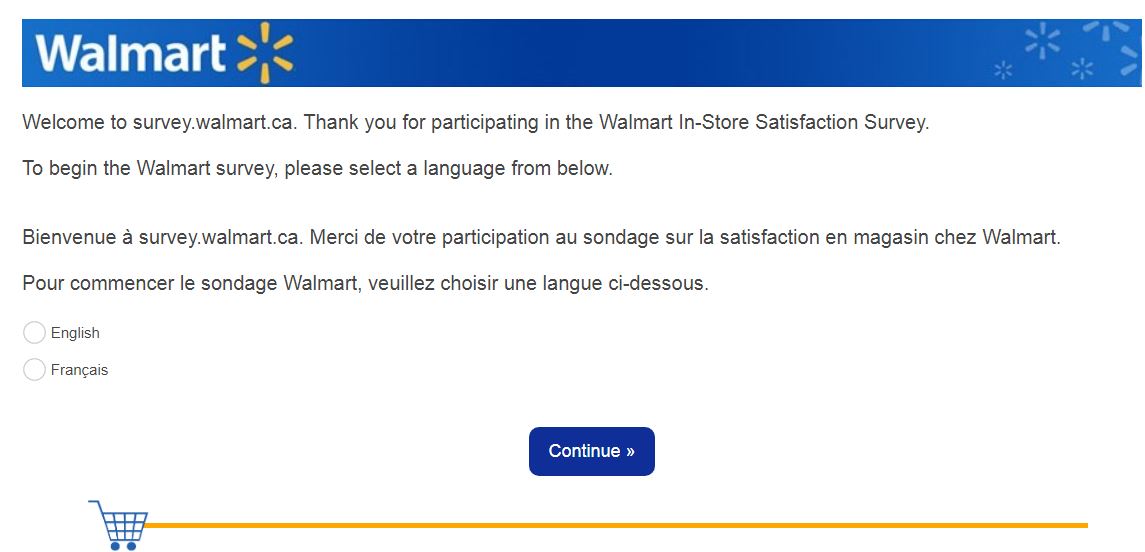 Walmart Canada survey