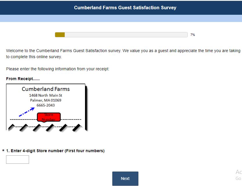 Cumberland Farms Survey