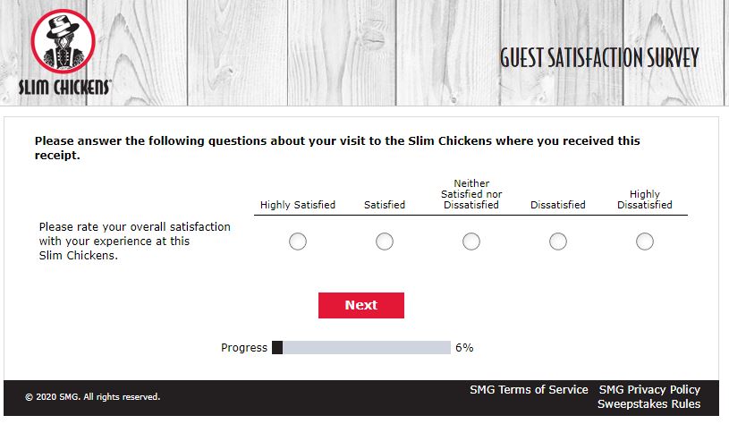 SlimChickensListens.com Survey