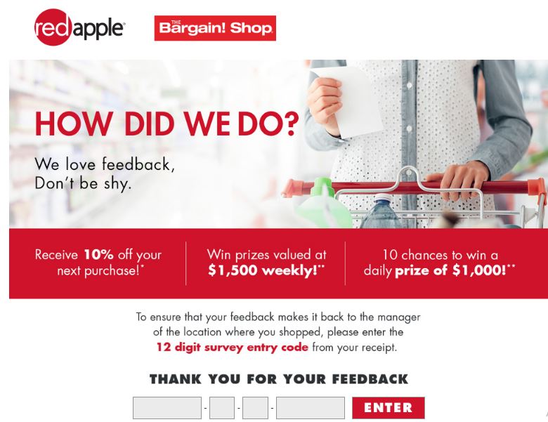 Bargain Shop Survey