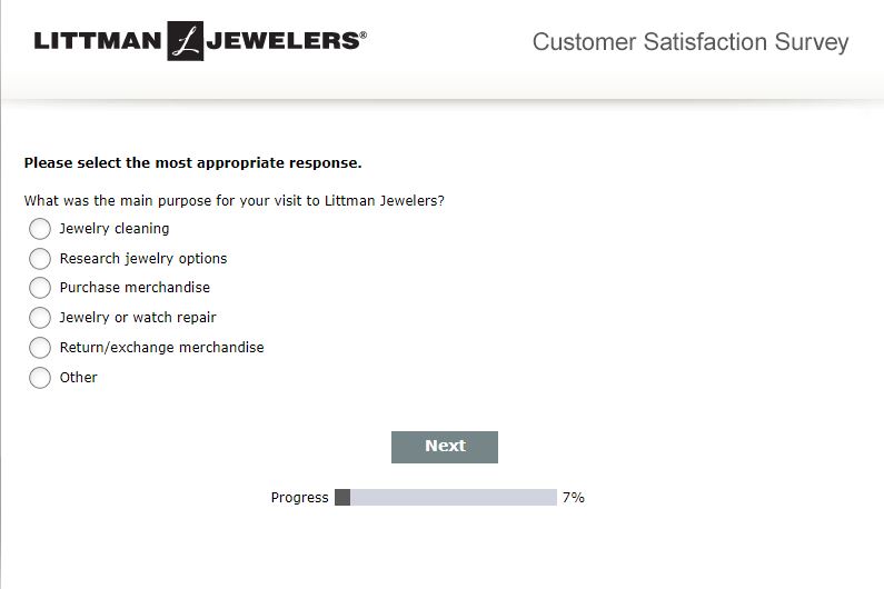 Littman Jewelers Survey