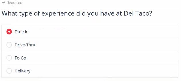 Tell Deltaco Survey
