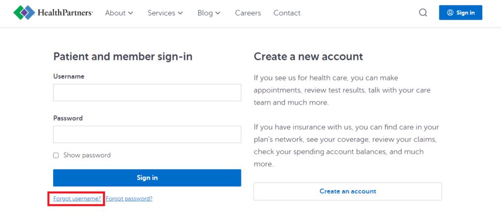 Change Username of Health Partners MyChart Account