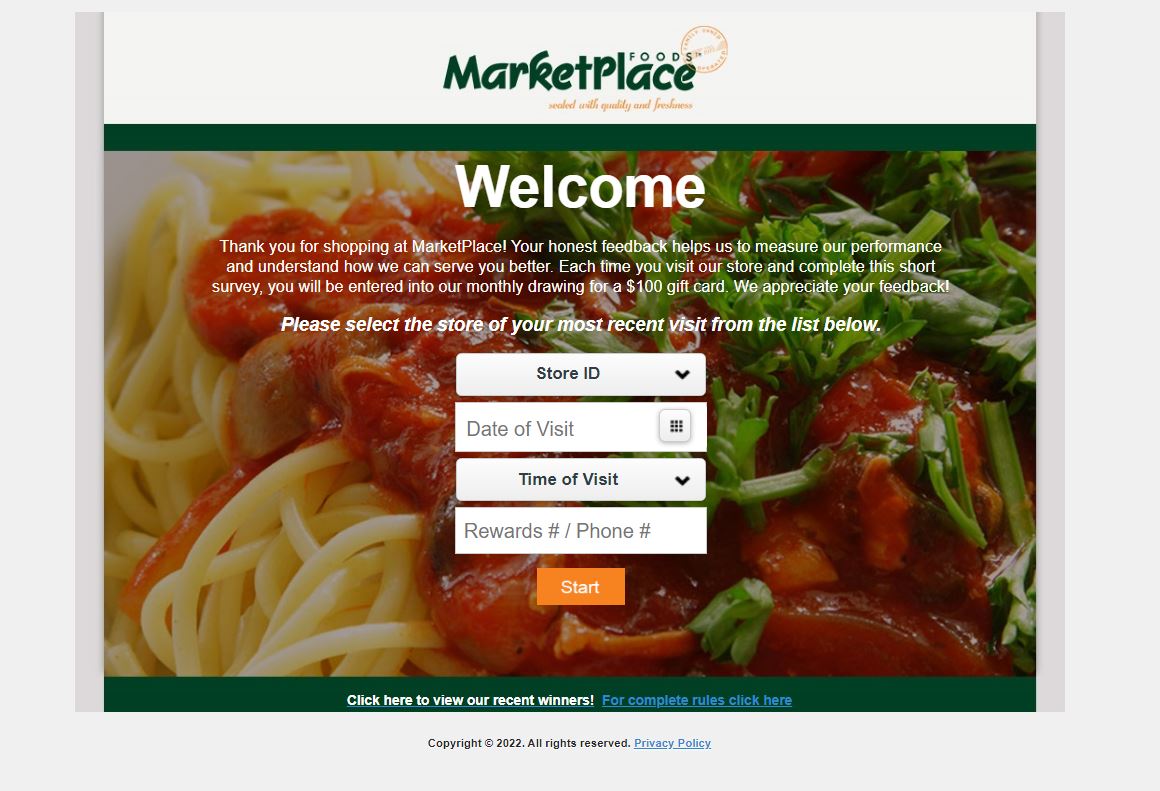Marketplace Foods Survey