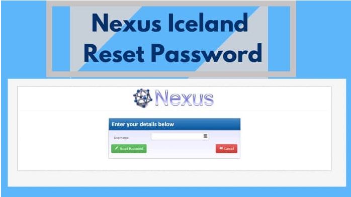 Reset for Nexus Iceland Login