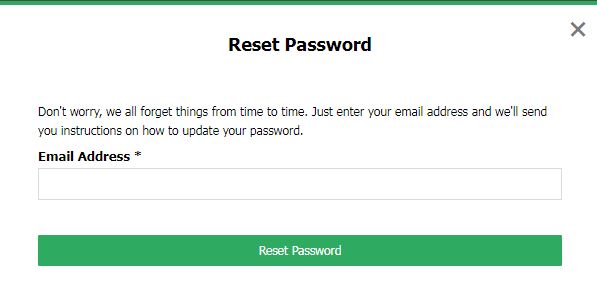 Wilko reset password