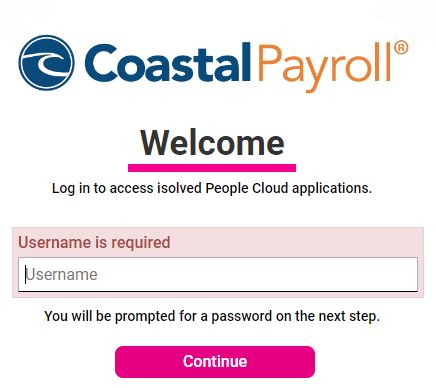 coastal payroll Login