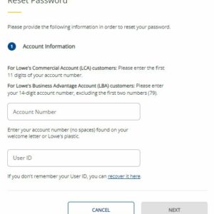 How To Change Lowe's Synchrony Bank Login Password