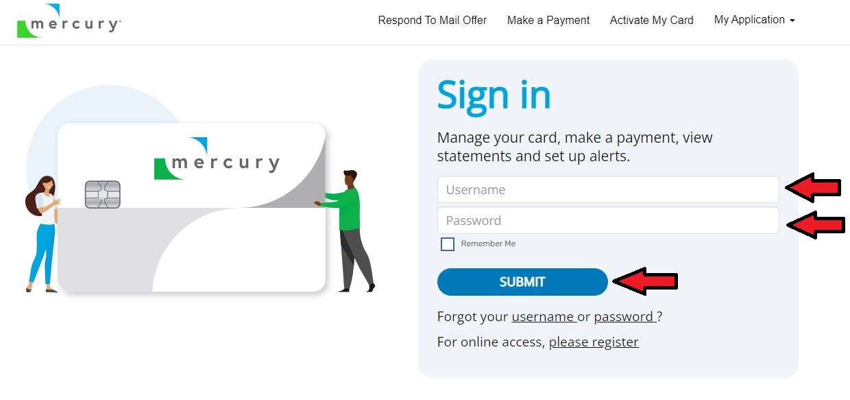 Mercury Credit Card Login On Websites