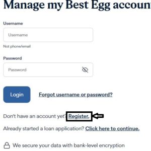 Best Egg Credit Card register