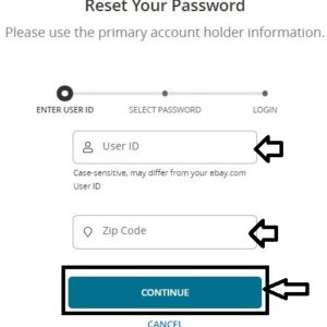 How To Change EBay Credit Card Login Password