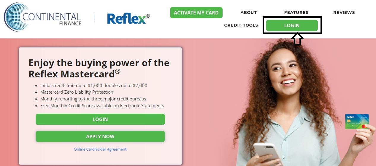 Reflex Credit Card Login Official Site