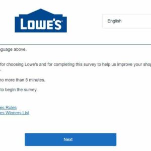 Lowes Survey Official Website
