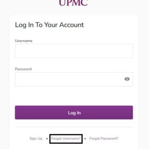 Reset MyUPMC Username