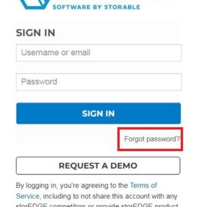 Locate and click on the Forgot Password link
